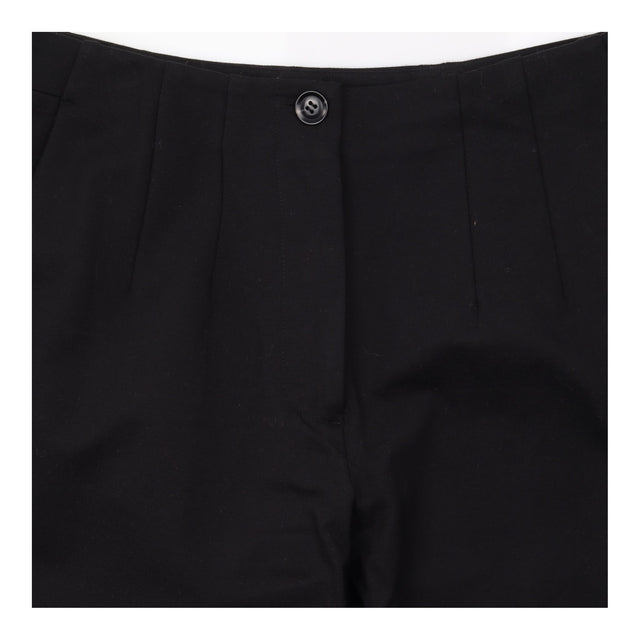Black Ecovero Viscose Stretch High Waist Straight