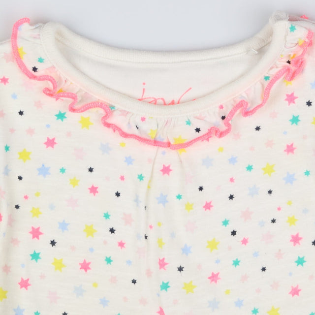 T-Shirt Long Sleeve Neon Stars with Bodysuit