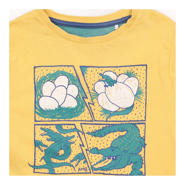 Tee Yellow Crack Crocodile