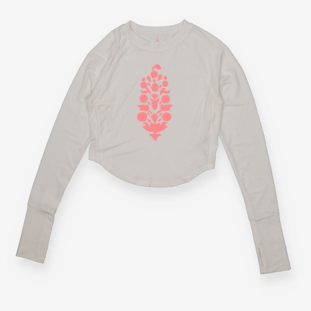 FP Movement Inspire Logo Tee - White and Pink