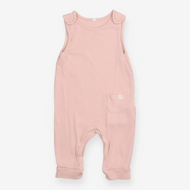 Romper Sleeveless Ribbed Blush Pink