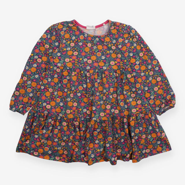 Navy Daisies and Sunflowers Dress