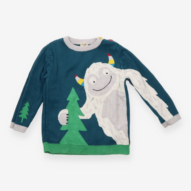 Jumper Blue with Smiling Yeti