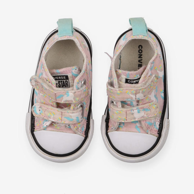 Velcro Twin Strap Unicorn Shoe - Pink