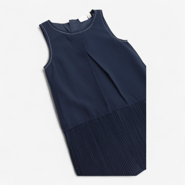 Dress chiffon with silver stitching