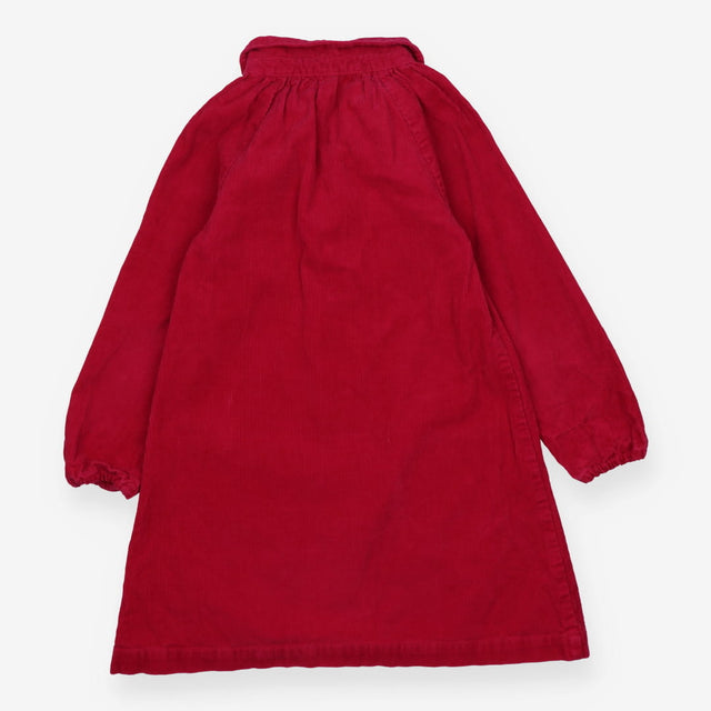 Woven Dress Pink Cord - Collared