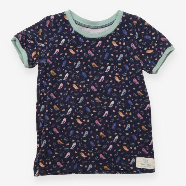 Navy T-shirt with Birds