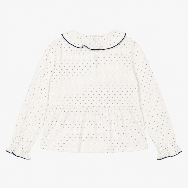 Frill collar blouse Willow Crossley x Brora