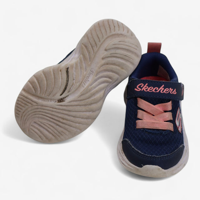 Sketchers Trainers Navy & Pink