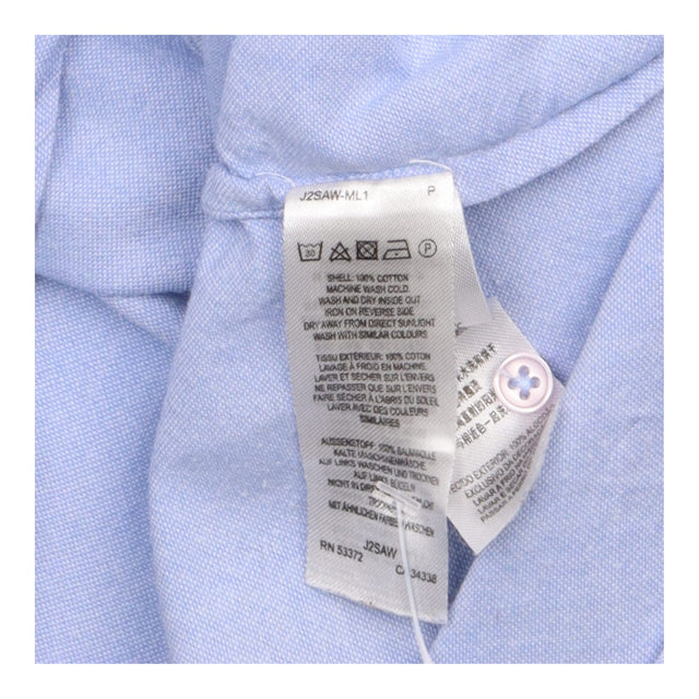 Cotton Chambray Shirt with Ruffle Trim