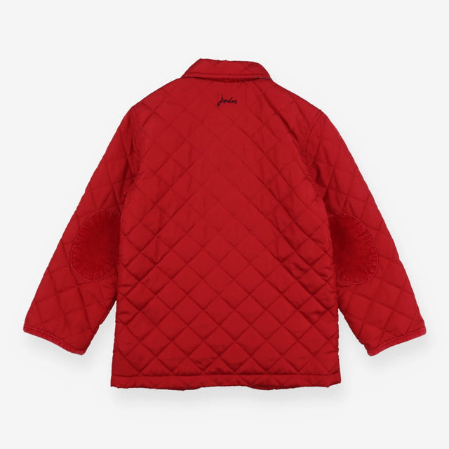 Coat Red Quilted with Tartan Lined