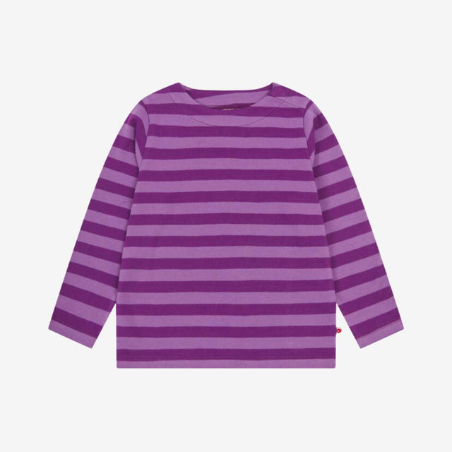 Purple stripe long sleeved top