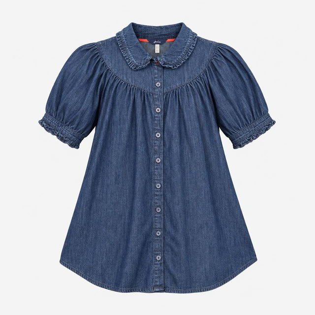 Denim Shirt Peter Pan Collar