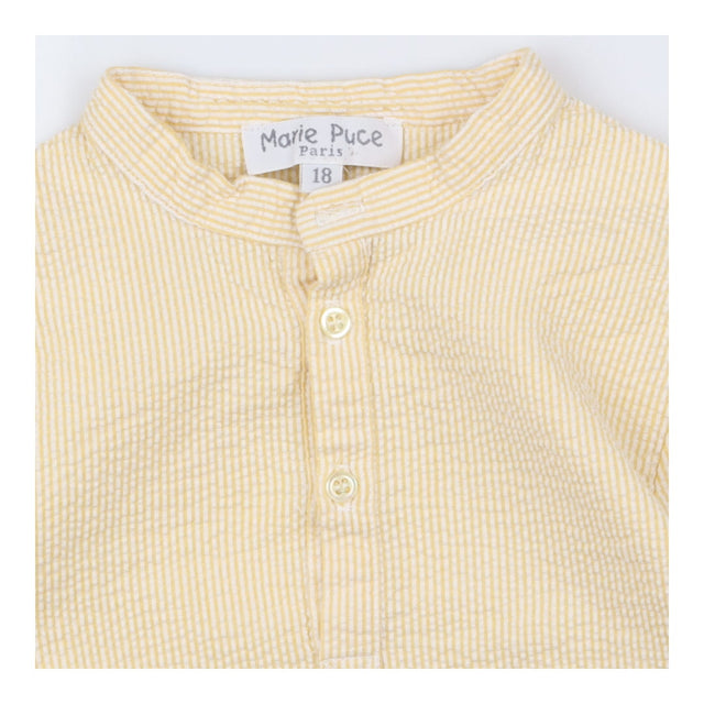 Marie Puce Yellow Seersucker Tunic