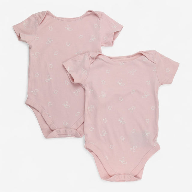 Bodysuit Pink with Lemons 2pcs