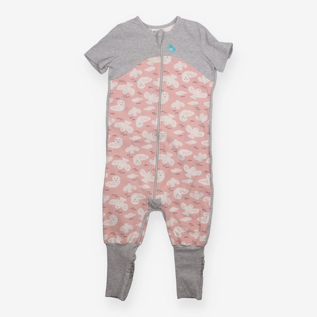 Sleepsuit Grey and Pink Birds