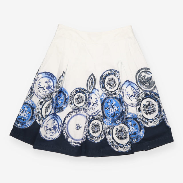Phase Eight White Blue Willow China Plate Print A-