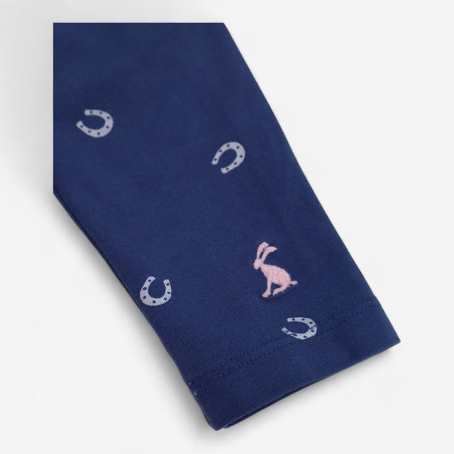 Leggings Navy with Horseshoes