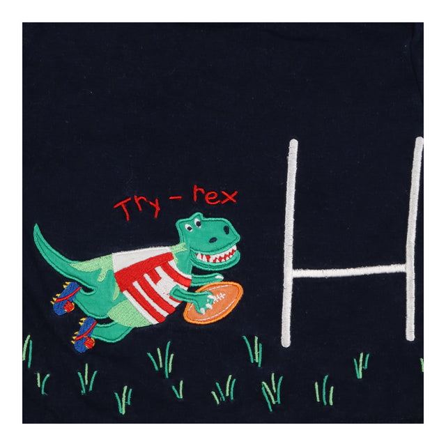 Tee LS navy stripe sleeve Try-Rex