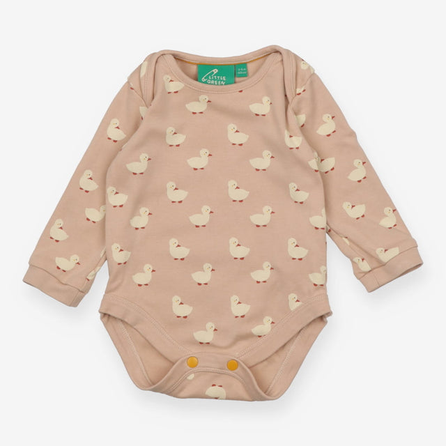 Bodysuit cream with ducks