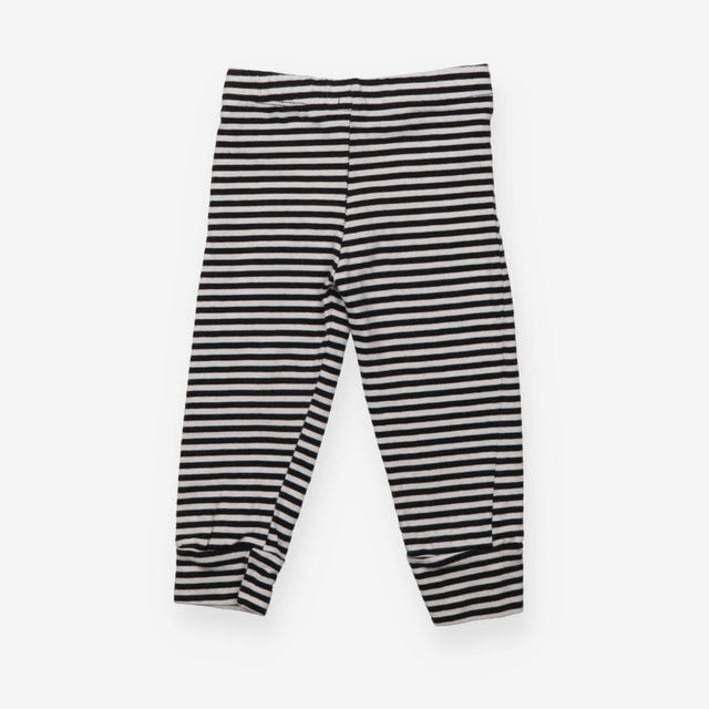 Black and White Striped Leggings