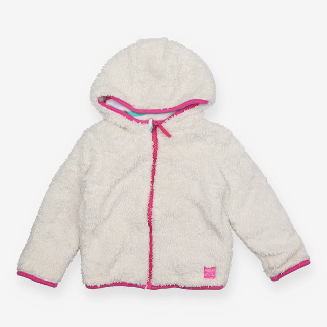 Reversible Hoodie White Fleece and Pastel Colours