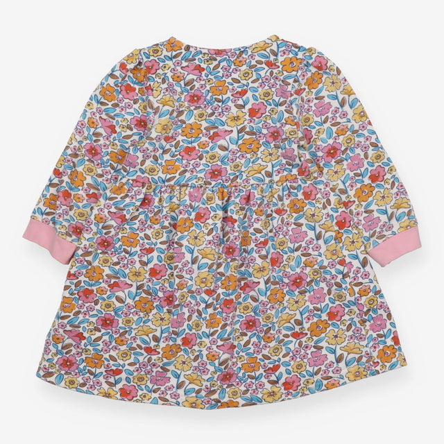 Dress jersey long sleeves floral