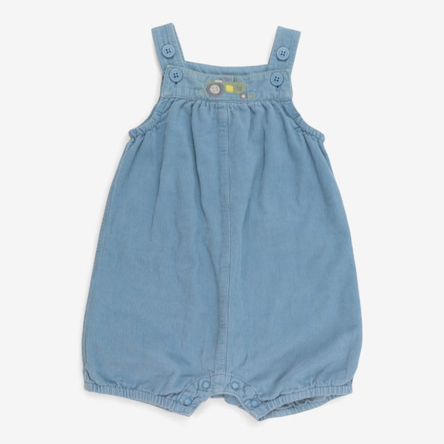 Cord Shortie Dungaree Applique Tractor