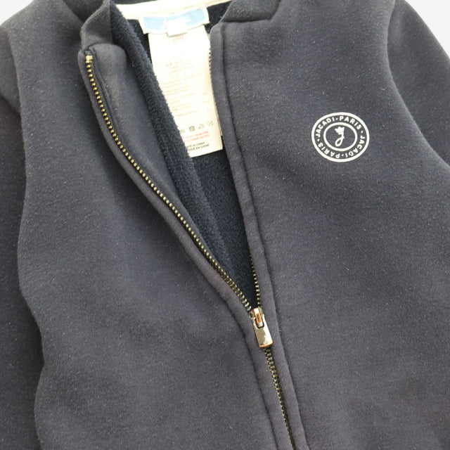 Navy Jersey Bomber Jacket