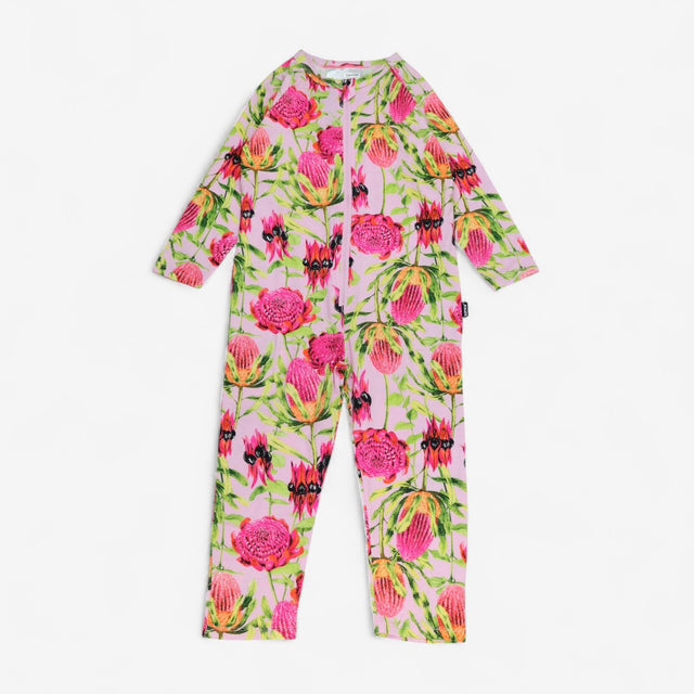 Jersey Pink Floral Onesie