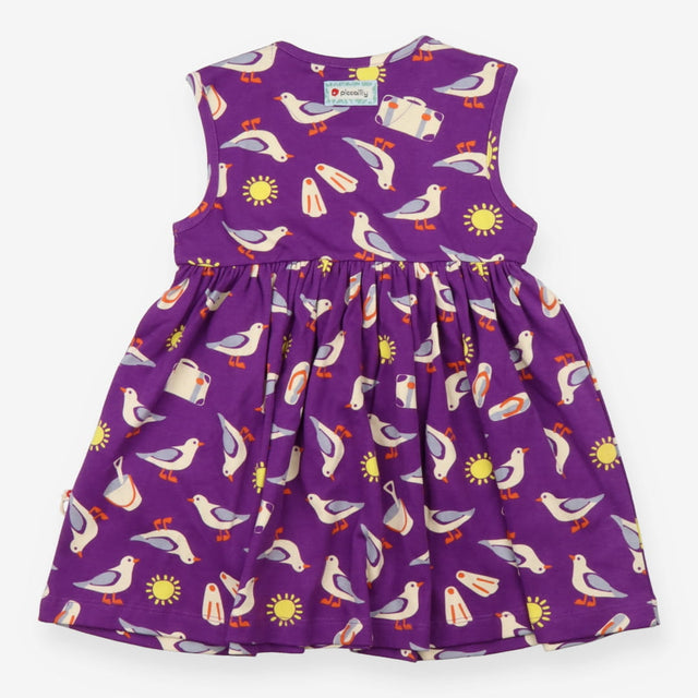 Purple Seagull Jersey Dress