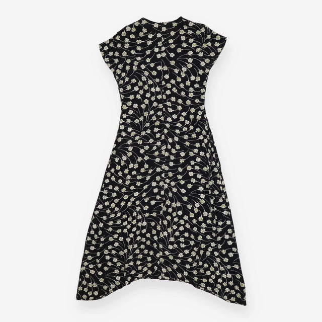 Jigsaw Black V‑Neck Midi Summer Dress