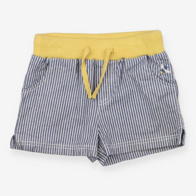 Ticking Stripe Short with honey Bee