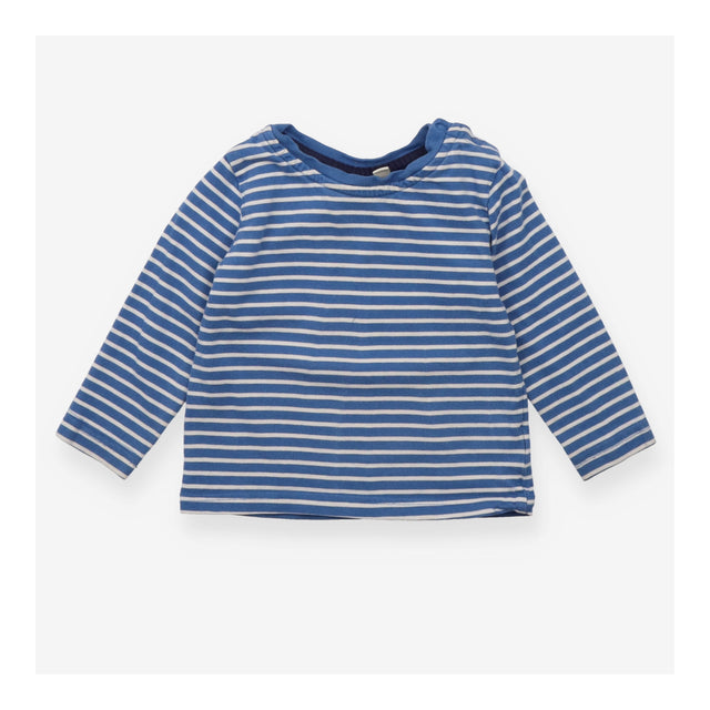 Tee Shirt Long Sleeve Blue and White Strip