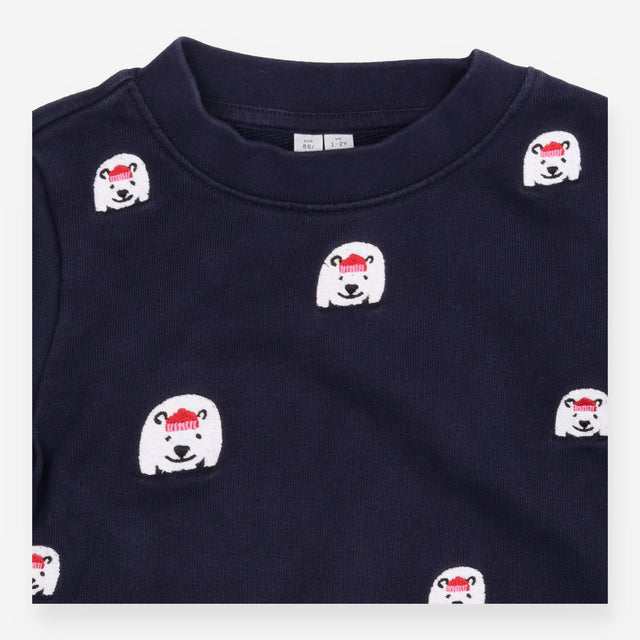 Blue Polar Bear Sweater