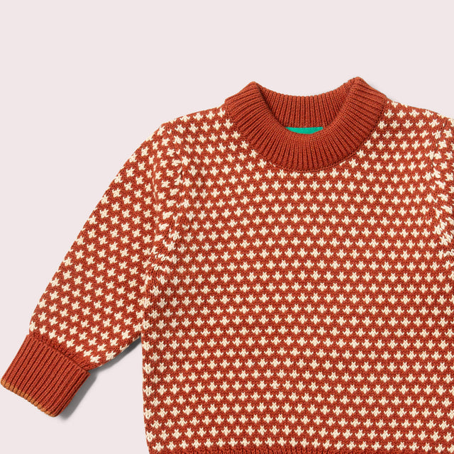 Ginger Diamonds Cosy Knitted Jumper