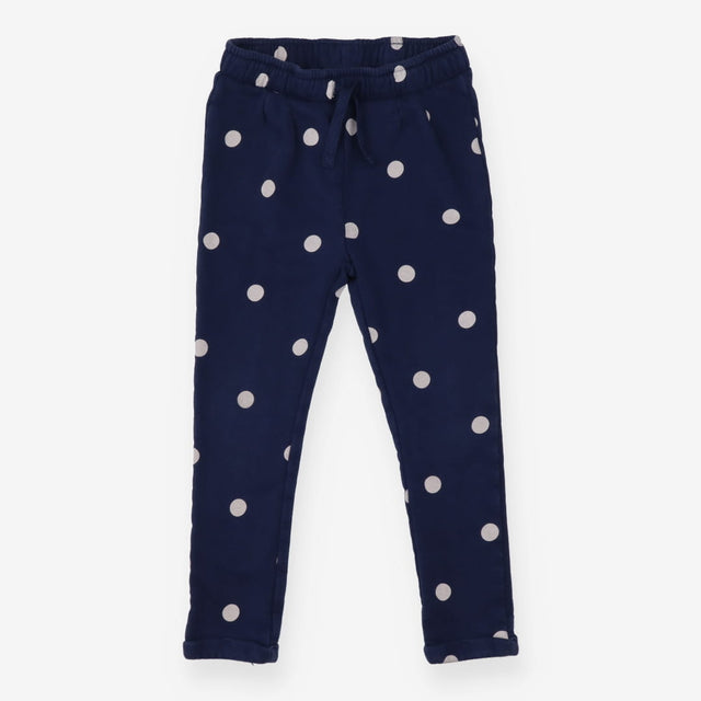 Navy polka dot joggers