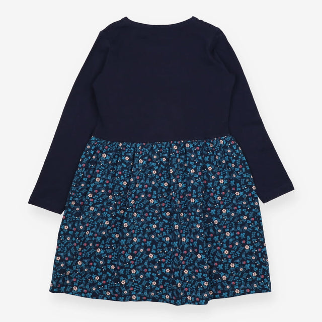 Dress Jersey Navy Top with Floral Skirt