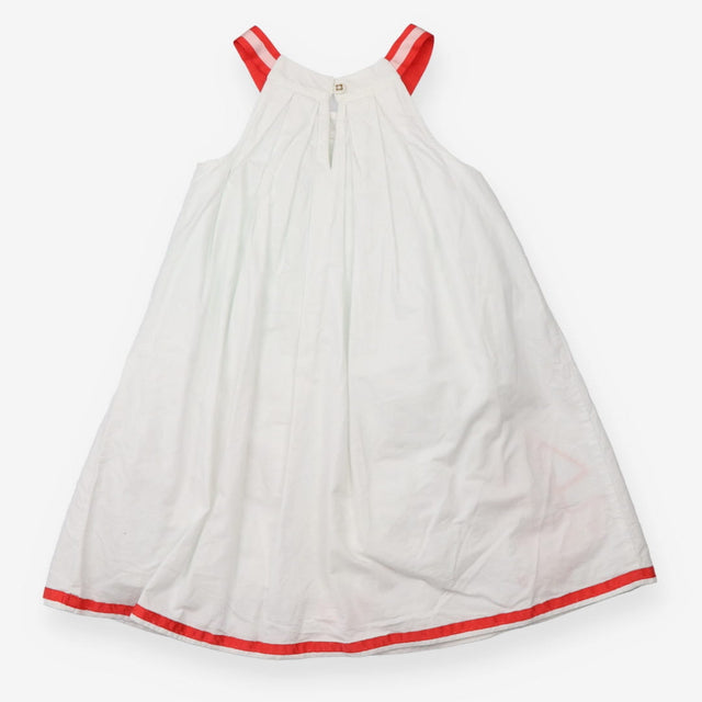 Dress White with Pink Sail Boats and Shells