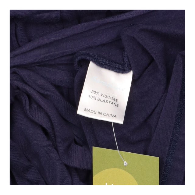 Dress Wrap Front Jersey Short Sleeve Navy