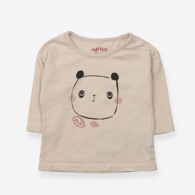 T-shirt cream panda