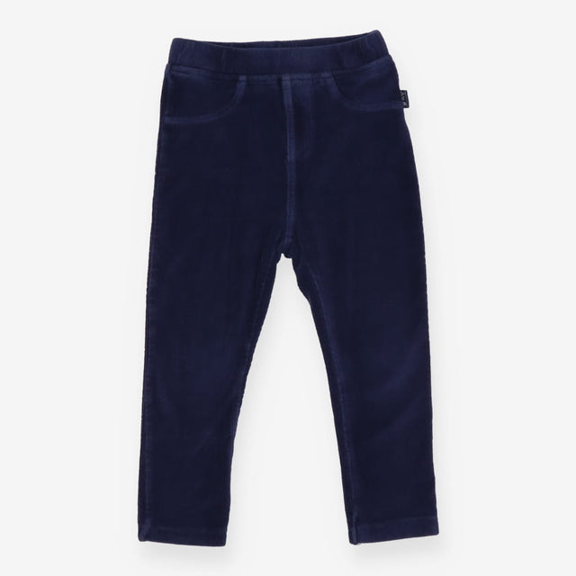 Velour Jogger Navy with Fake Pockets in the Front