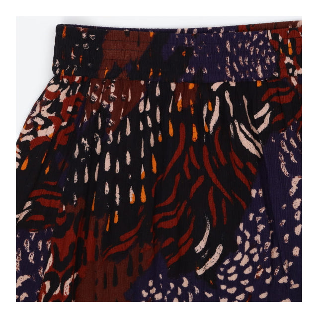 Midi Skirt Abstract Animal Print