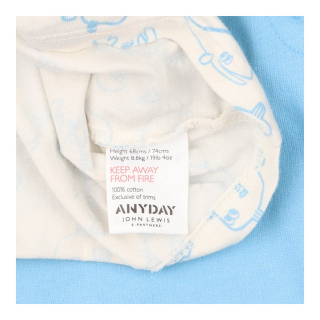 Dungaree & Tee Outfit Blue 'Sea You Later'