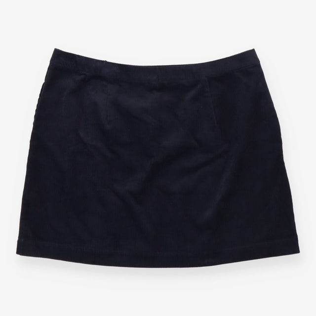 Maize Navy Cord Skirt – Button‑Detail A‑Line Cordu