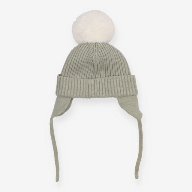 Green Knit Bobble Hat