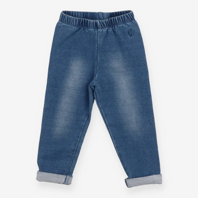 Light wash turn up jeggings