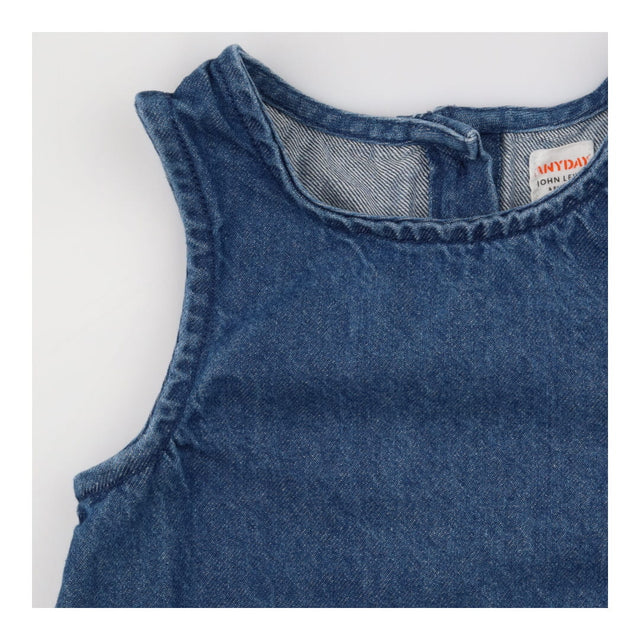 Pinafore Dress Blue Denim