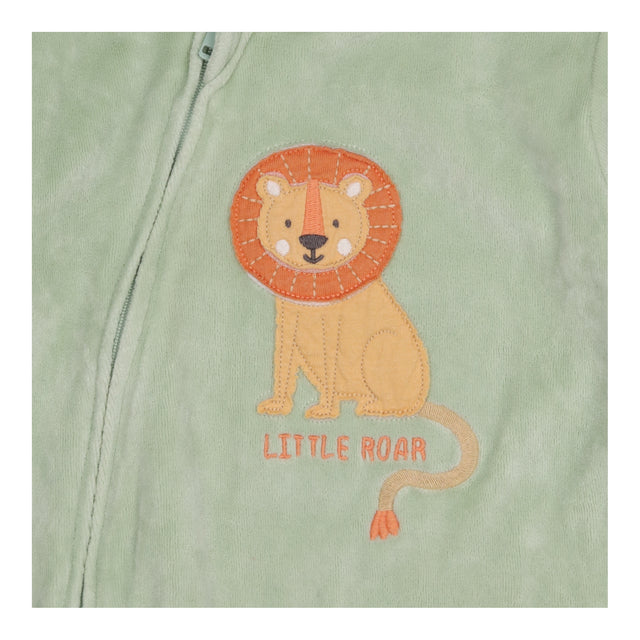 Sleepsuit Velour Green Lion