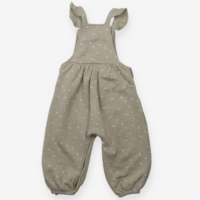 Green daisy dungarees